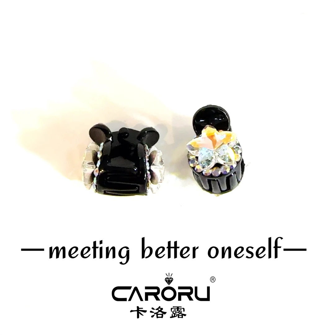 CARORU【AB星．抓夹】原创高定韩系奥钻发饰时尚饰品