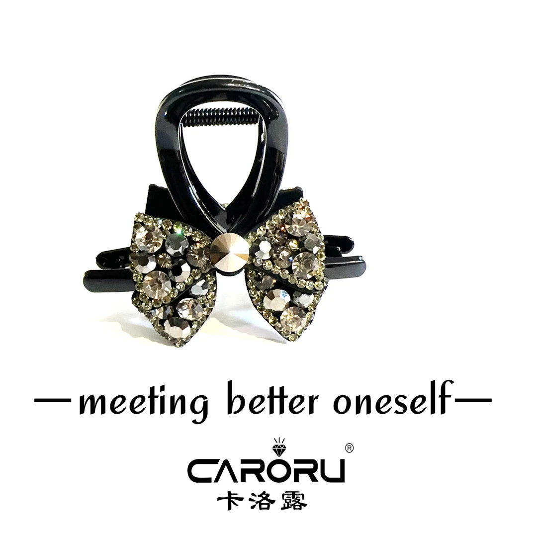 CARORU【韩标双层版．抓夹】原创高定韩系奥钻发饰时尚饰品