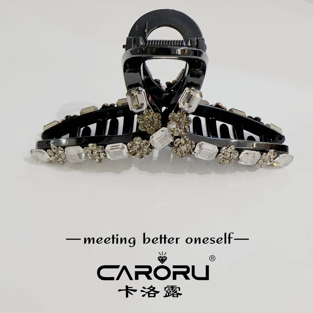 CARORU卡洛露【豪晶版】定制版奥钻亚克力抓夹13cm时尚气质百搭满钻