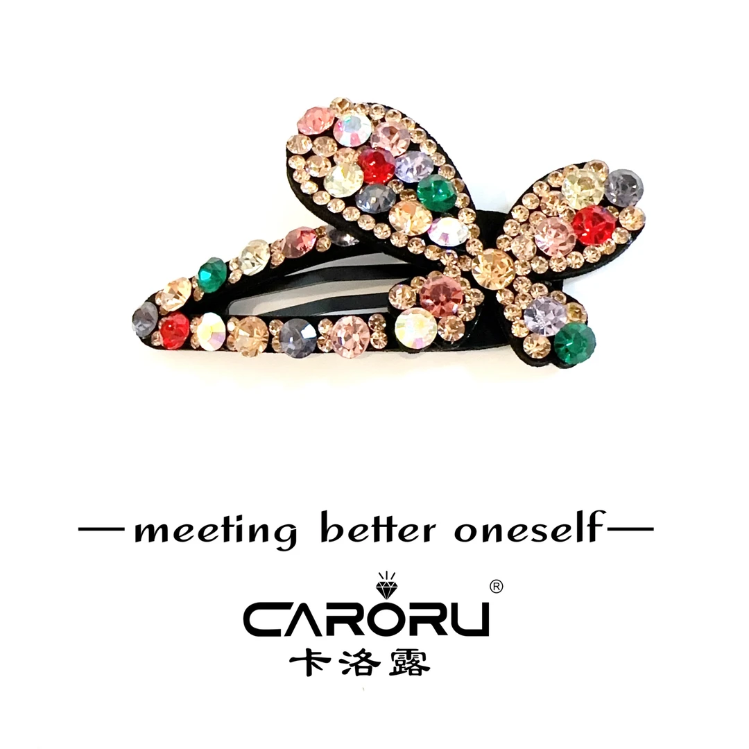 CARORU【彩蝶依．B B夹】原创高定韩系发饰时尚饰品