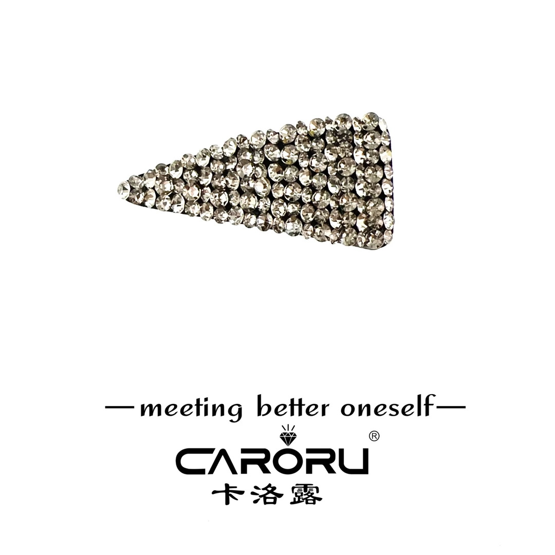 CARORU卡洛露【灰晶三角版】韩版气质百搭时尚BB夹发饰