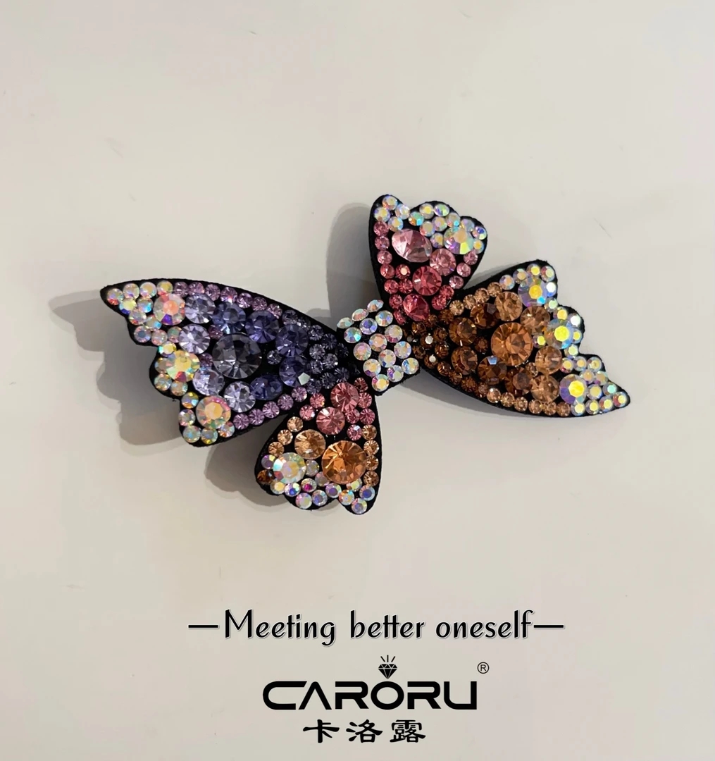 CARORU卡洛露【佳人版领结】原创韩版6cm 气质简约精致奥钻鸭夹时尚