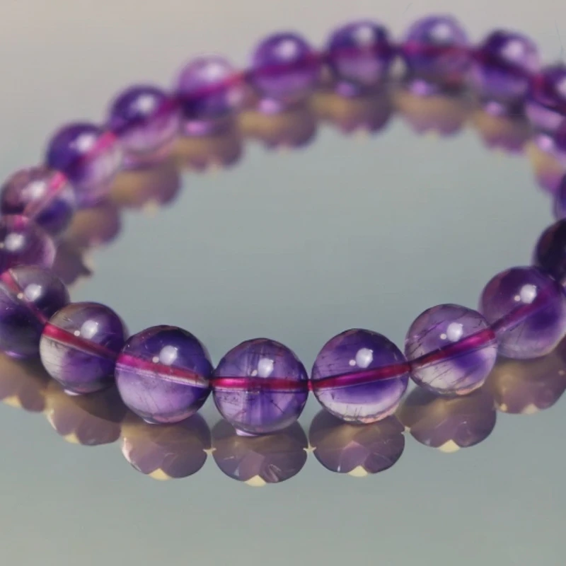 天然巴西紫超七深紫单圈手串多样性发货女款气质时尚百搭复古简约