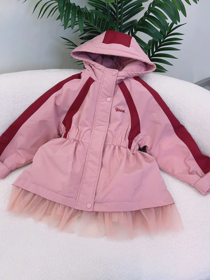188~女新款休闲连帽加棉冲锋衣外套（二棉）