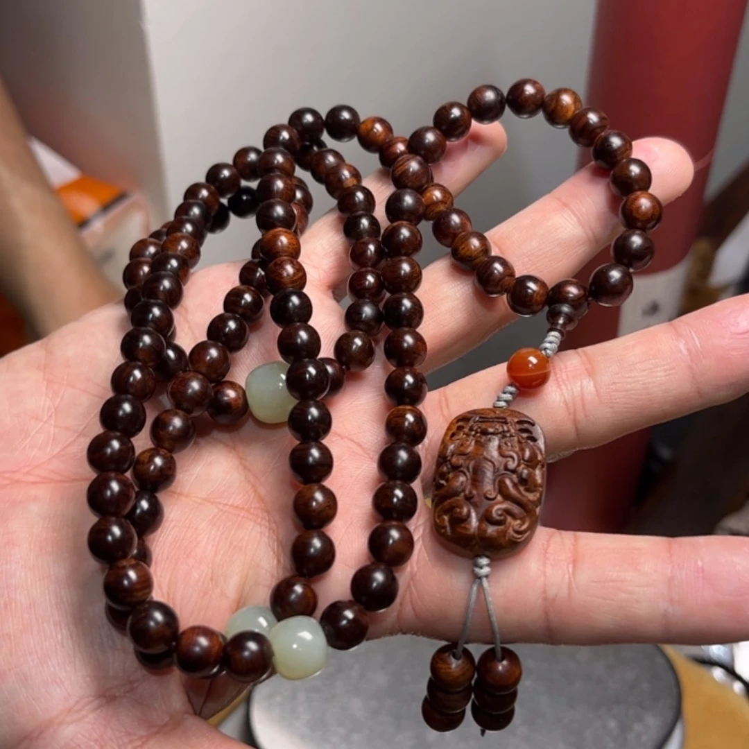 【闪购商品】黄花梨/降香黄檀手串/手链海南黄花梨0.8*108