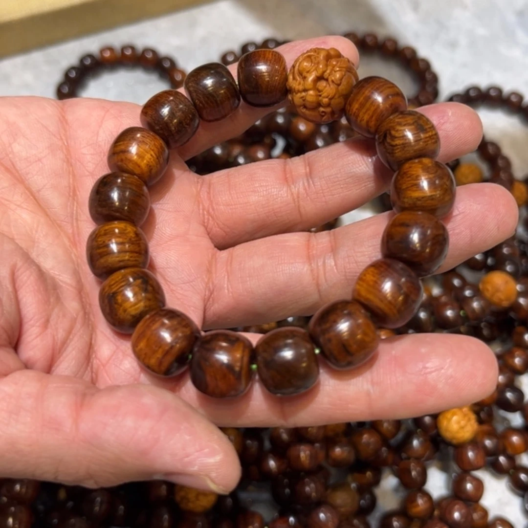 【闪购商品】黄花梨/降香黄檀手串/手链海南黄花梨1.3*1.4