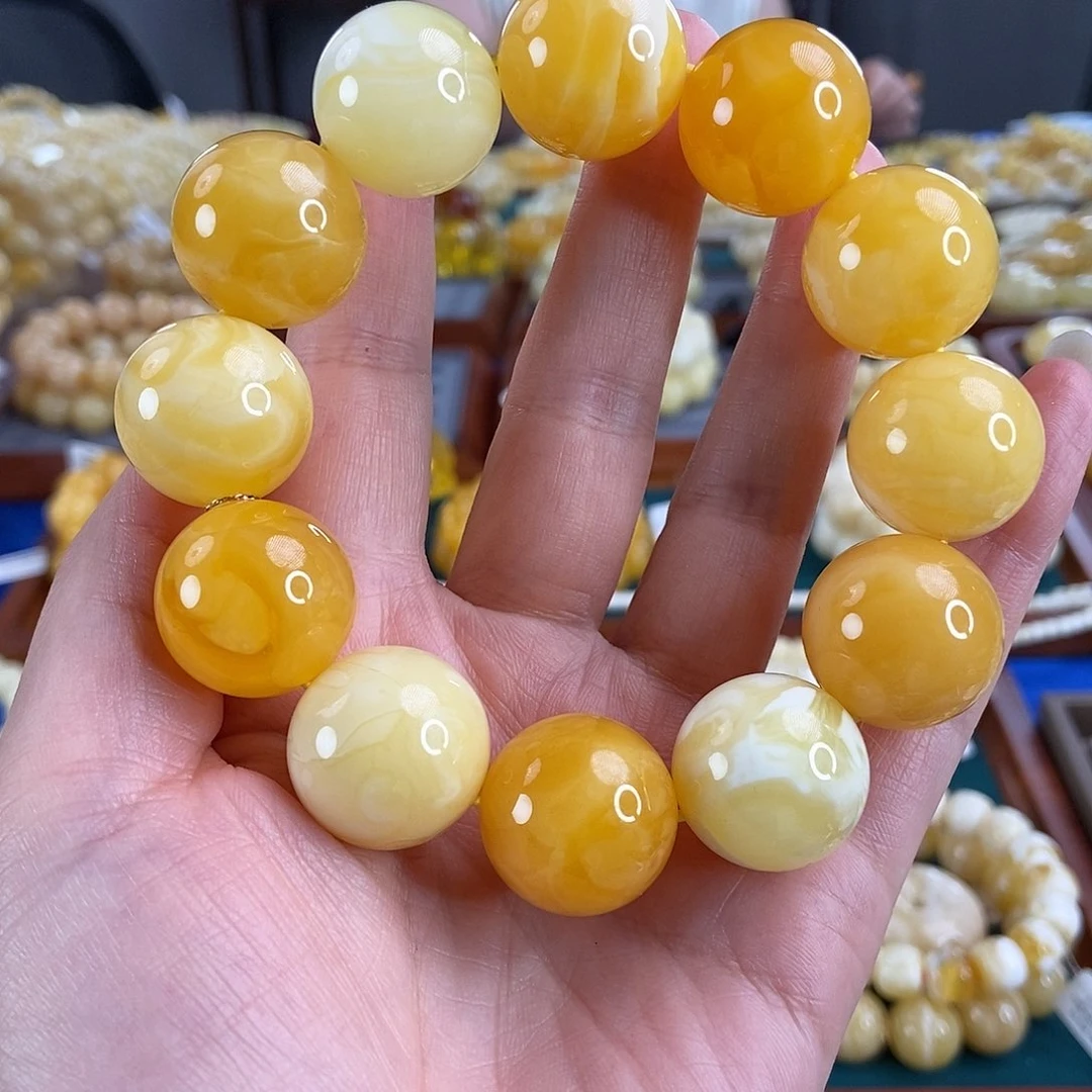 琥珀手链未镶嵌21多宝手串65.85