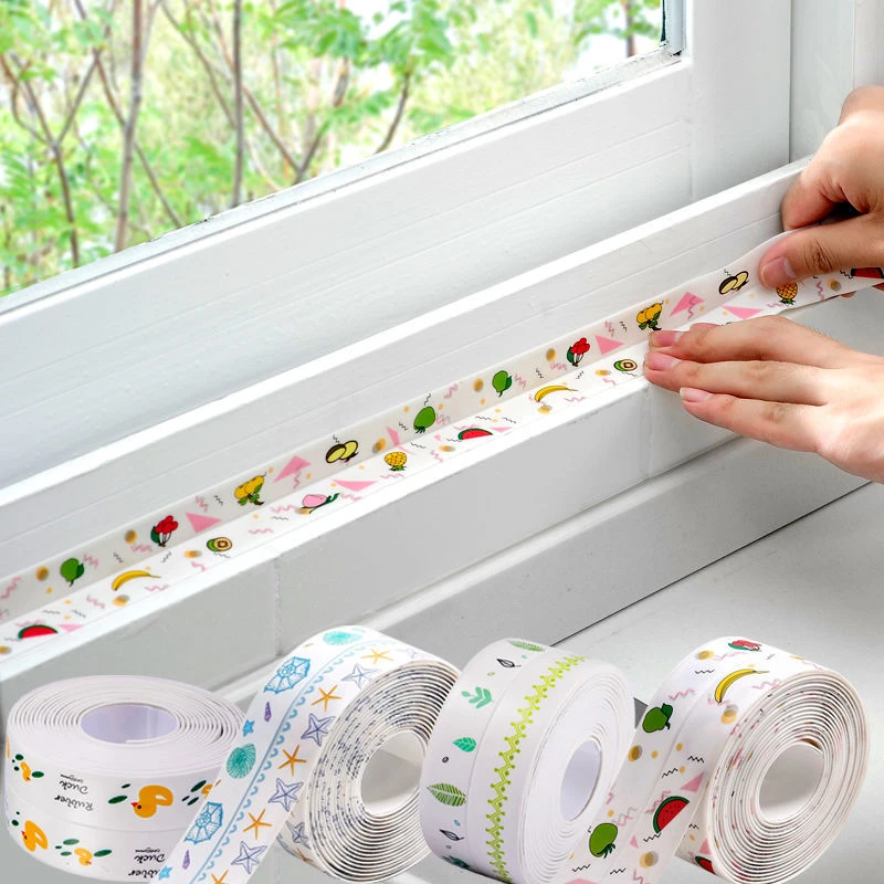 厨房防水条美缝贴水防水防霉胶带自粘性马桶缝隙卫生间浴室防潮