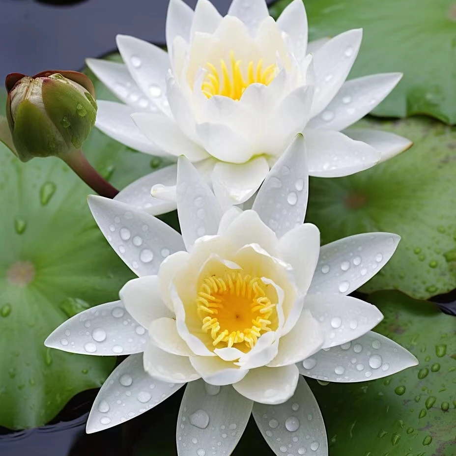 睡莲精品根苗带芽水生水培植物花卉小型耐寒种植热带小型耐寒种植