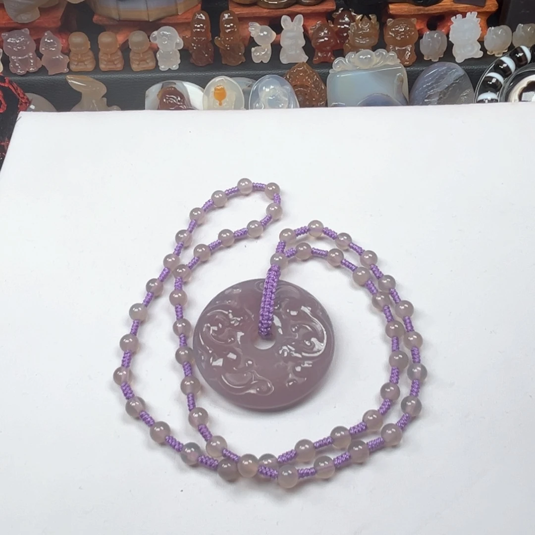 玛瑙/玉髓颈饰合金