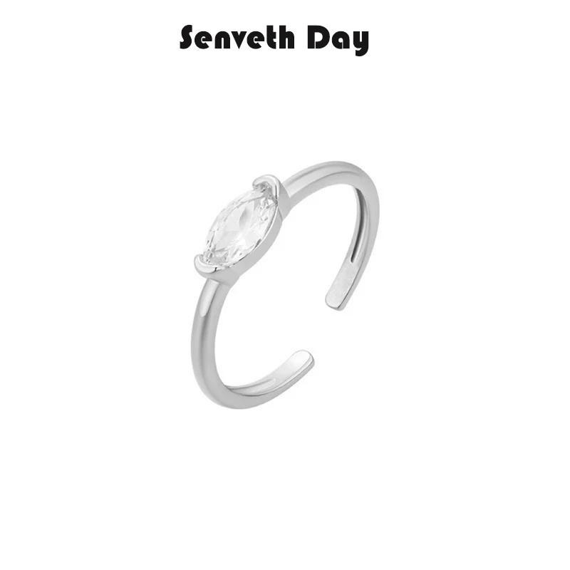 Senveth Day 铜合金戒指 马眼开口戒指时尚简约百搭个性小众