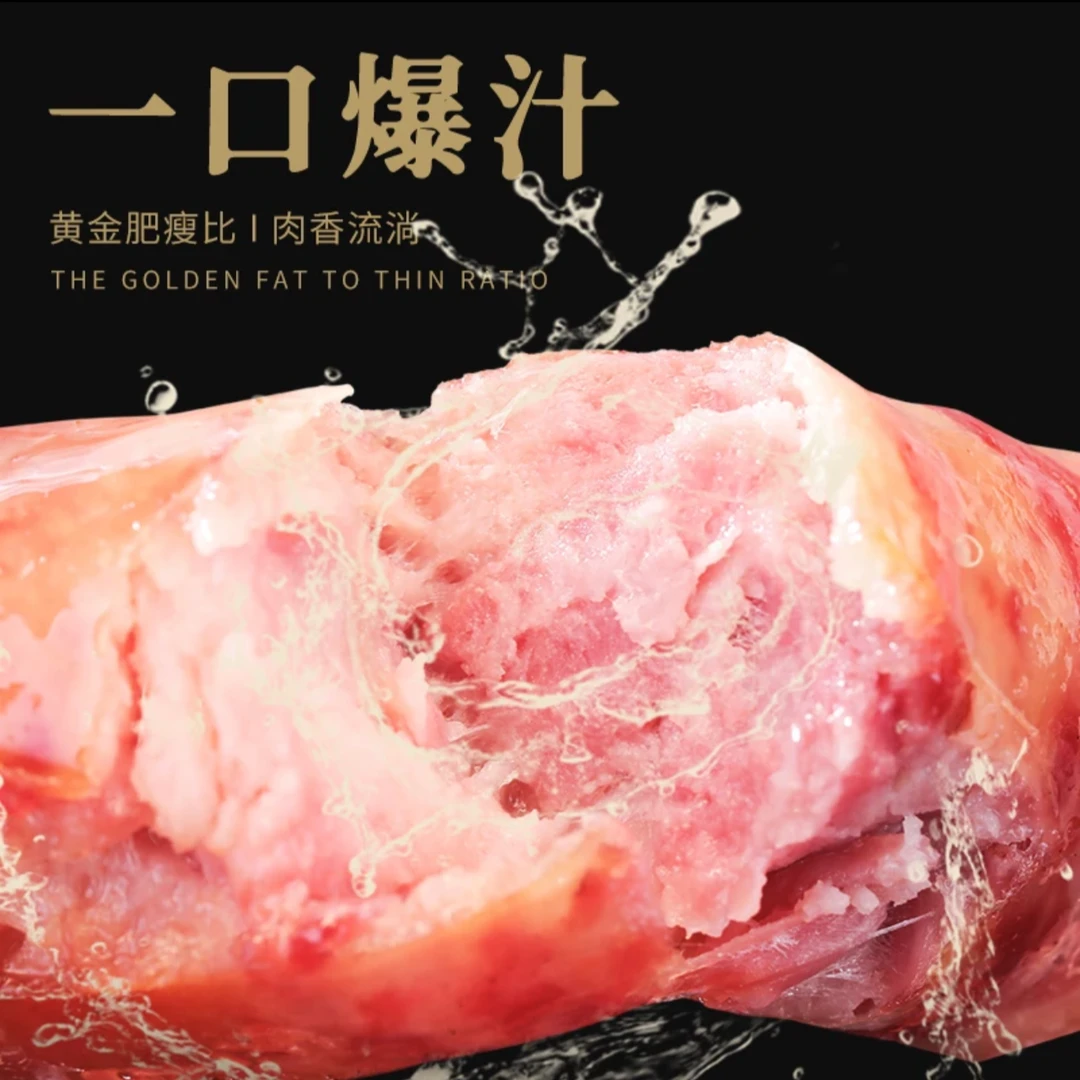 油炸多汁地道肠网红美味好吃爆汁火山石烤肉肠家庭装2包*70g*10根