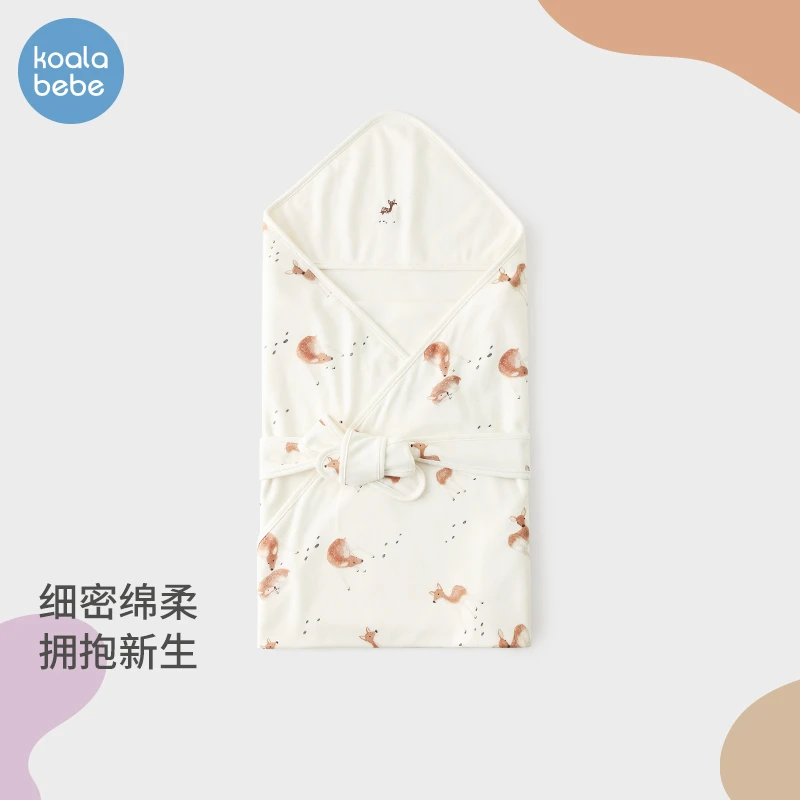 考拉鼻鼻婴儿包被春秋季新生儿包单宝宝纯棉抱被襁褓巾小不点动物