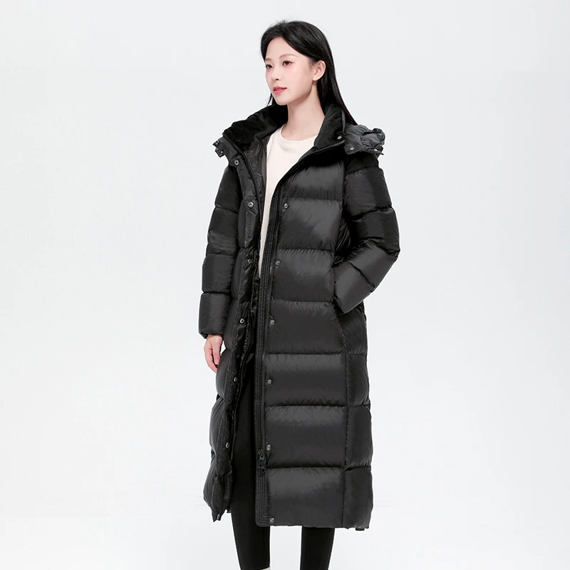 2025冬季新款韩版时尚减龄连帽羽绒服女气质加厚保暖外套TS5012