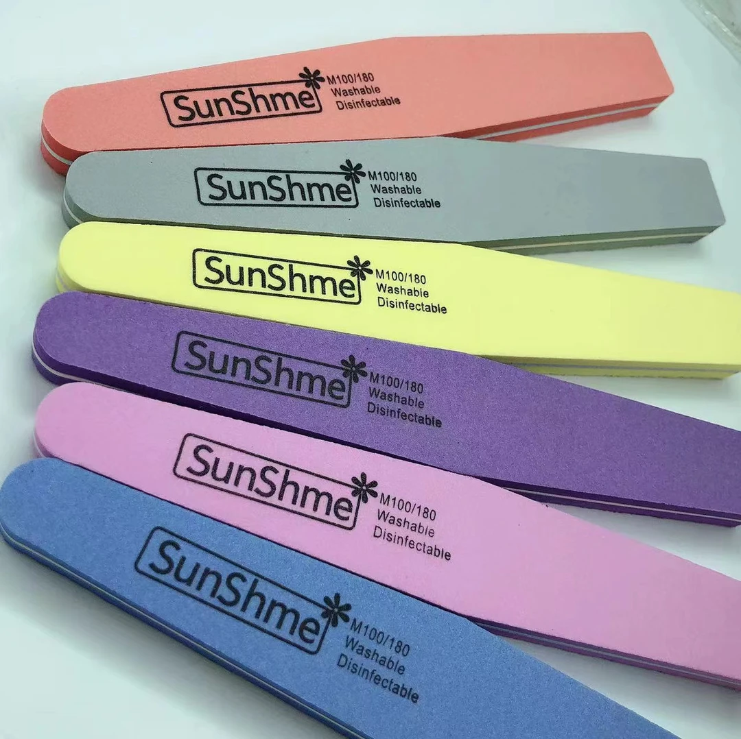 美甲海棉搓菱形搓条磨砂条打磨甲面一面粗100一面细180