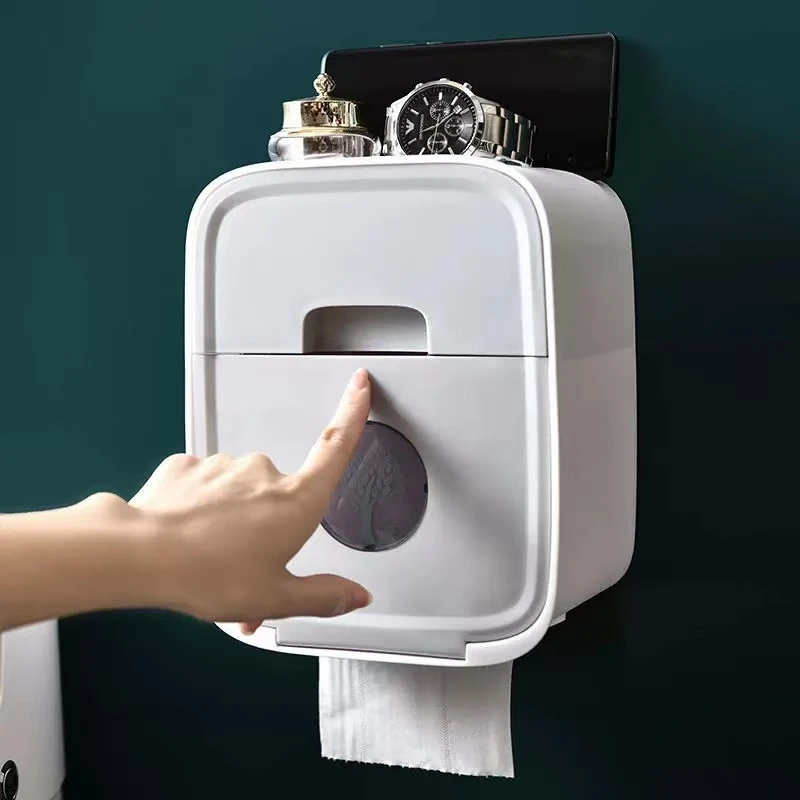 2986      卫生间创意免打孔纸巾盒卫生纸置物架纸巾盒