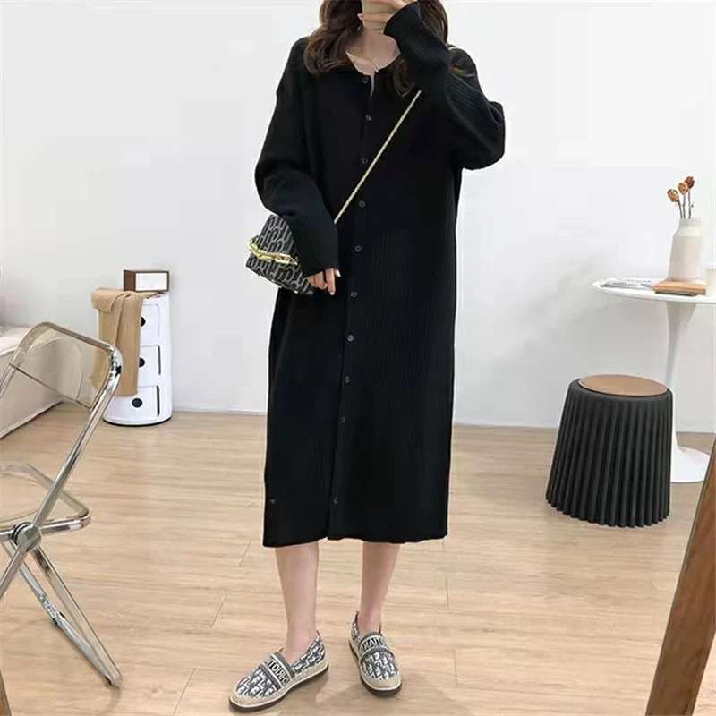 大码女装胖妹妹显瘦百搭中长款宽松毛衣200斤秋冬遮肚打底衫毛衣