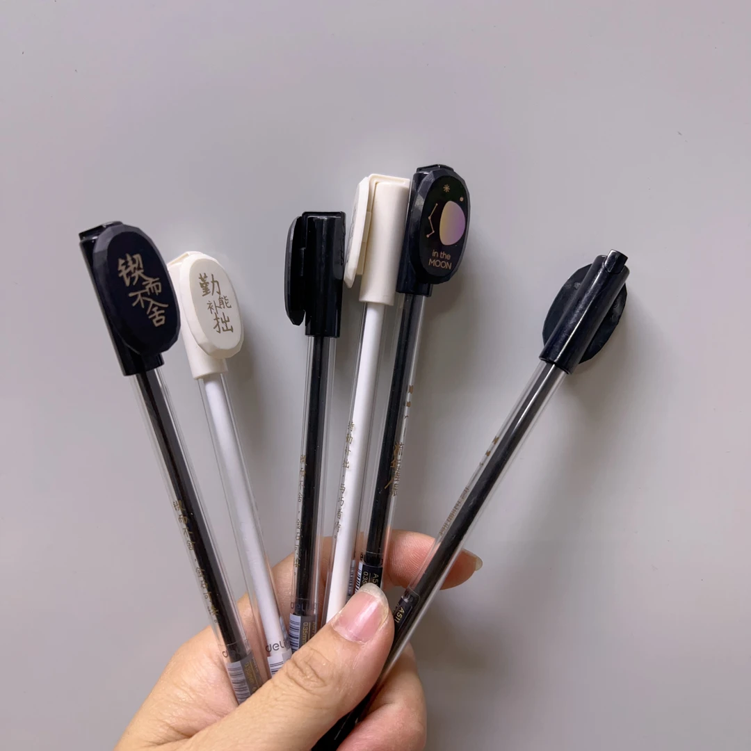 得力0.35全针管黑色笔芯-颜色随机
