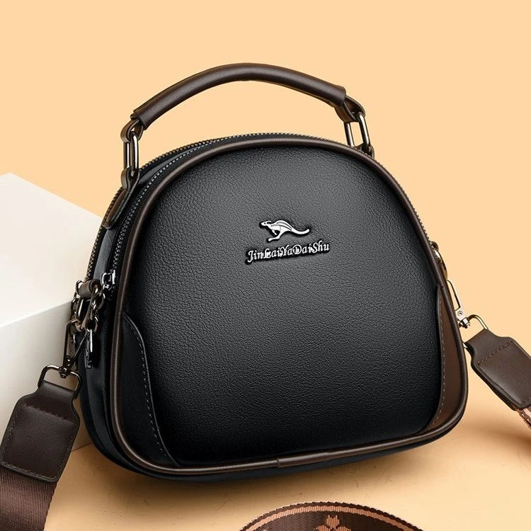 时尚百搭袋鼠单肩斜挎女包手提包韩版简约小包包夏季女士包包