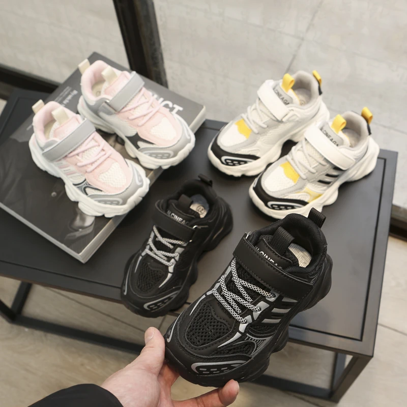2024年春季新款儿童老爹鞋轻便透气男童运动鞋中大童时尚跑鞋子XR