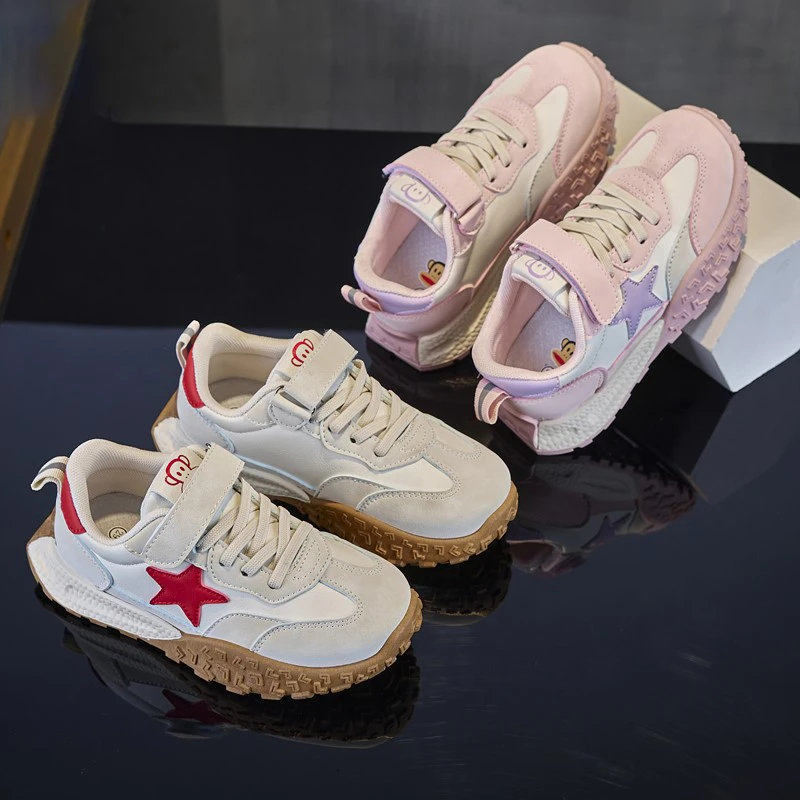 儿童运动鞋2024年春季新款女童软底老爹鞋男童休闲鞋中大童学生MF