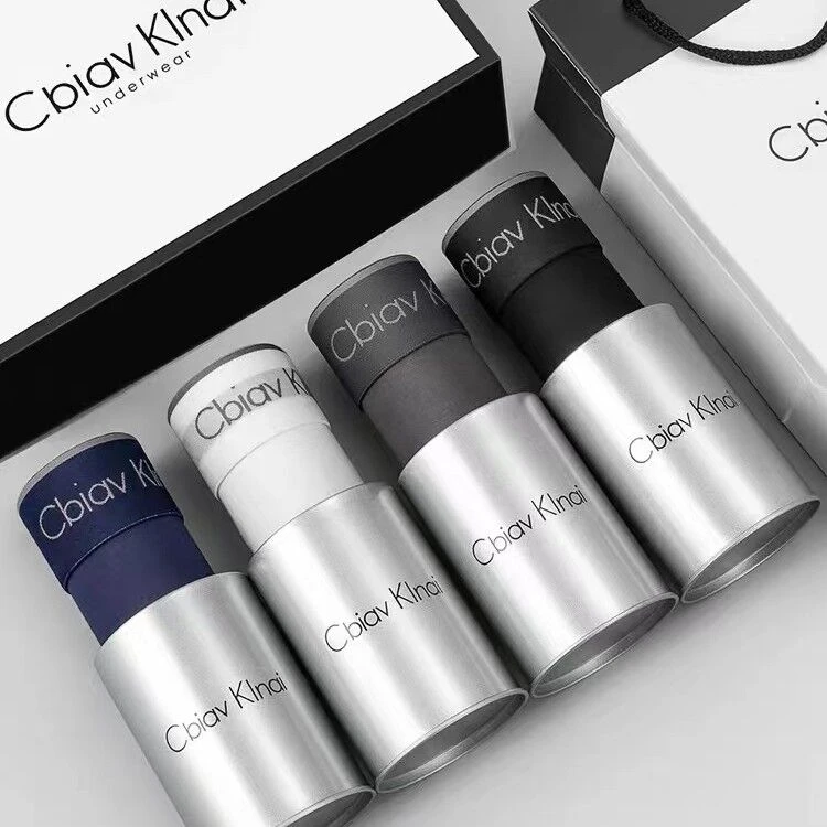 CbiavKlnai高档男款薄款温感本命年无痕裤衩透气裤头送男友礼盒装