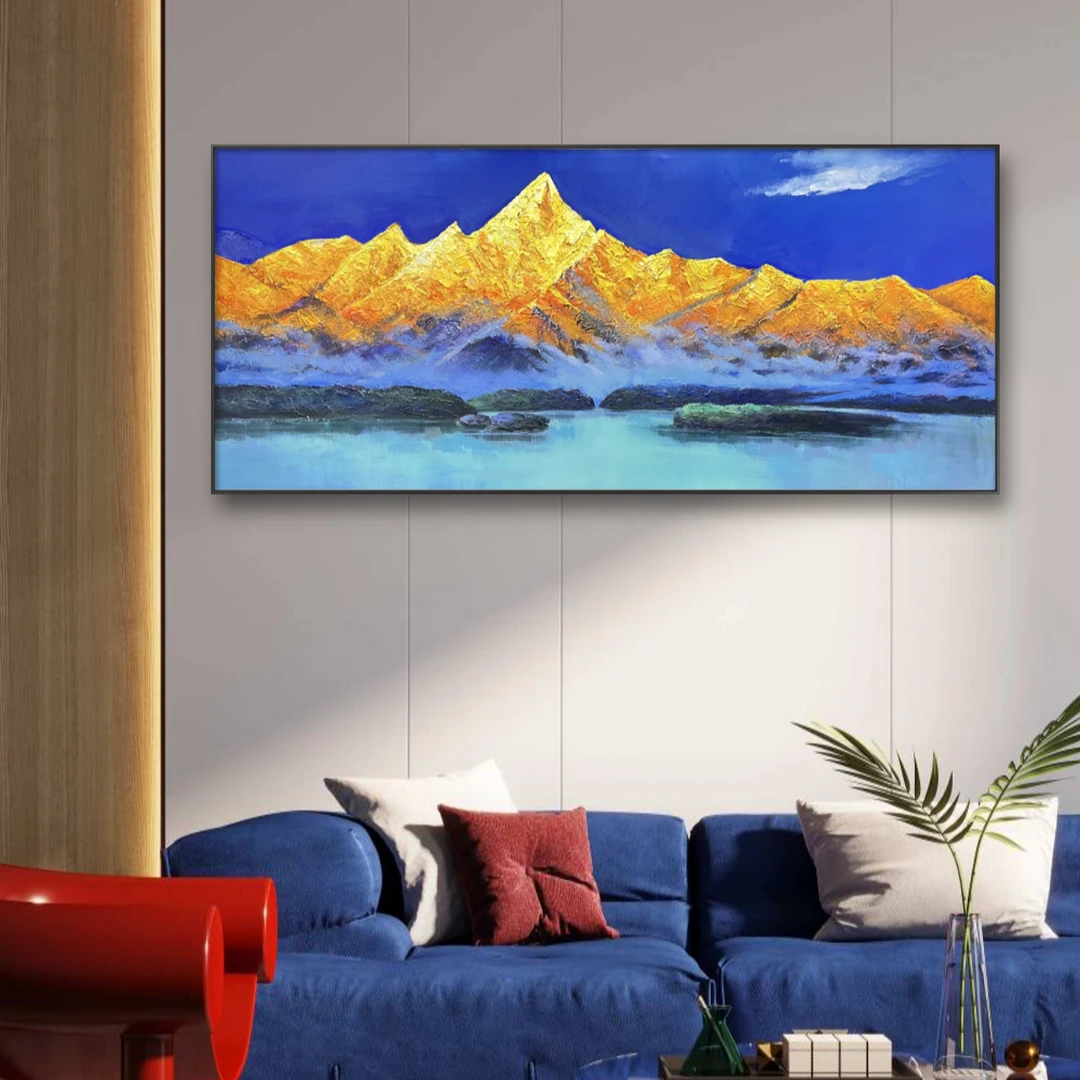 【金山】现代风景轻奢时尚大气客厅装饰时尚抽象客厅挂画办公挂画轻