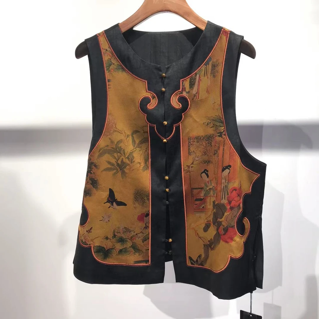 一念自在q322939 中式国风如意马夹