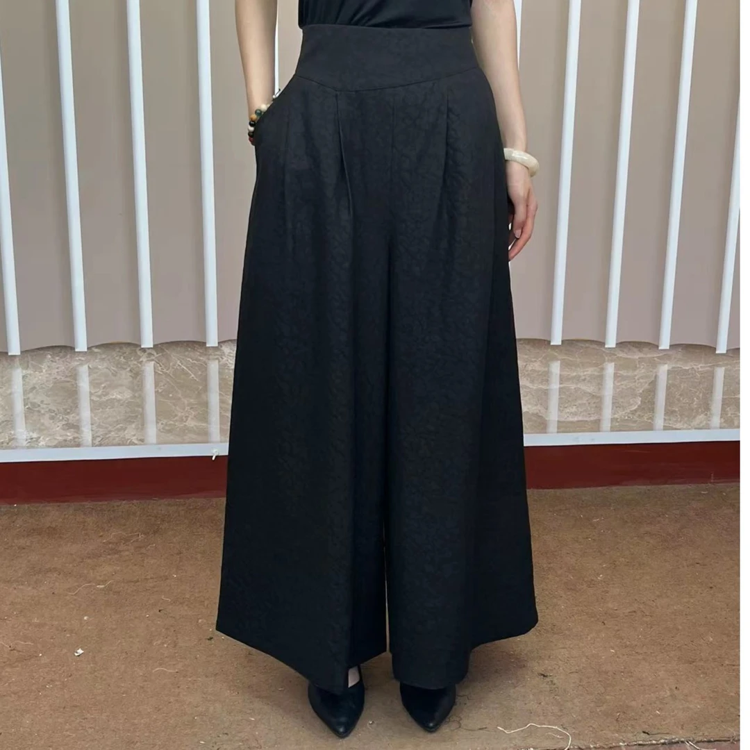 一念自在Q32892301桑蚕丝香云纱老料绢萝裙裤女装
