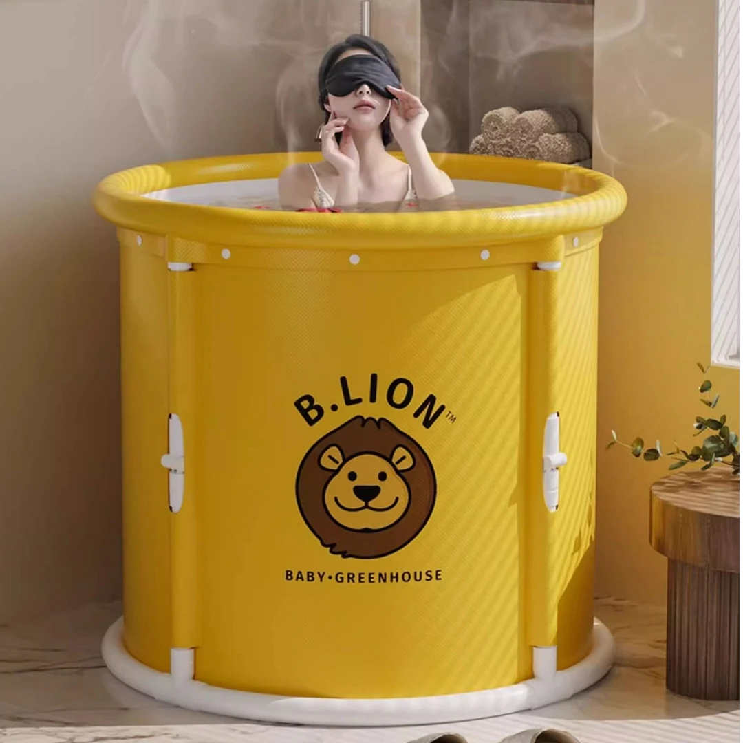 泡澡桶大人折叠成人加厚沐浴桶泡澡盆家用秋冬泡浴洗澡桶儿童婴儿