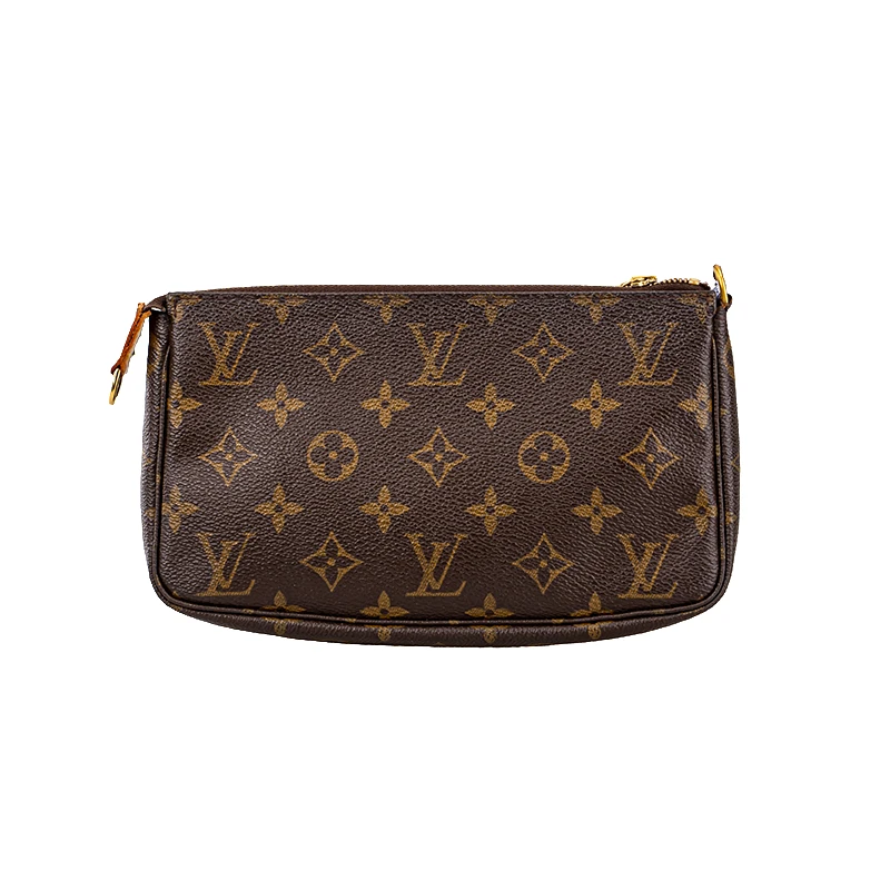 99新 LouisVuitton/路易威登 LV 老花经典中古大号斜跨单肩麻将包