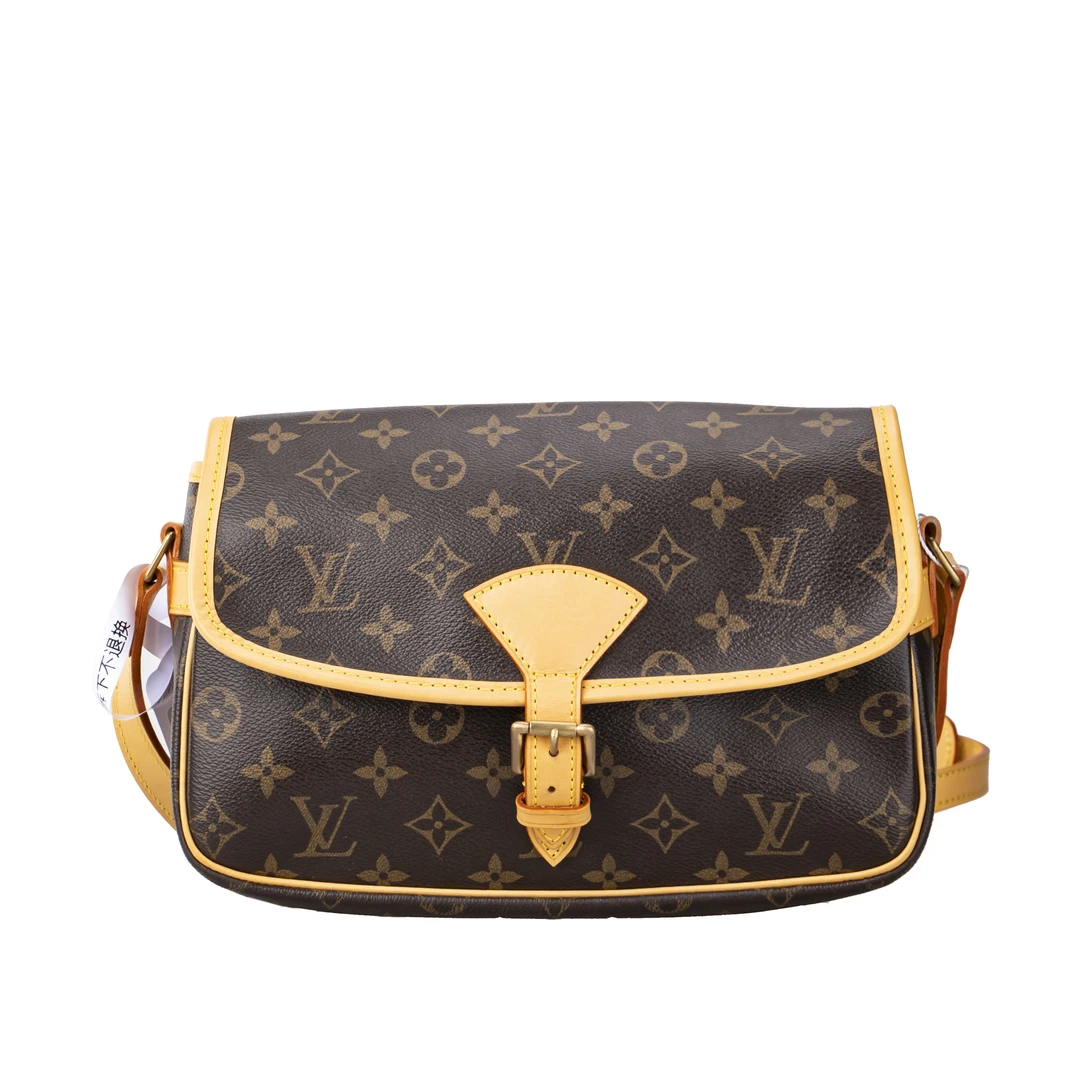 99新 LouisVuitton/路易威登 宁宁 老花法棍 邮差包 中古款单肩包