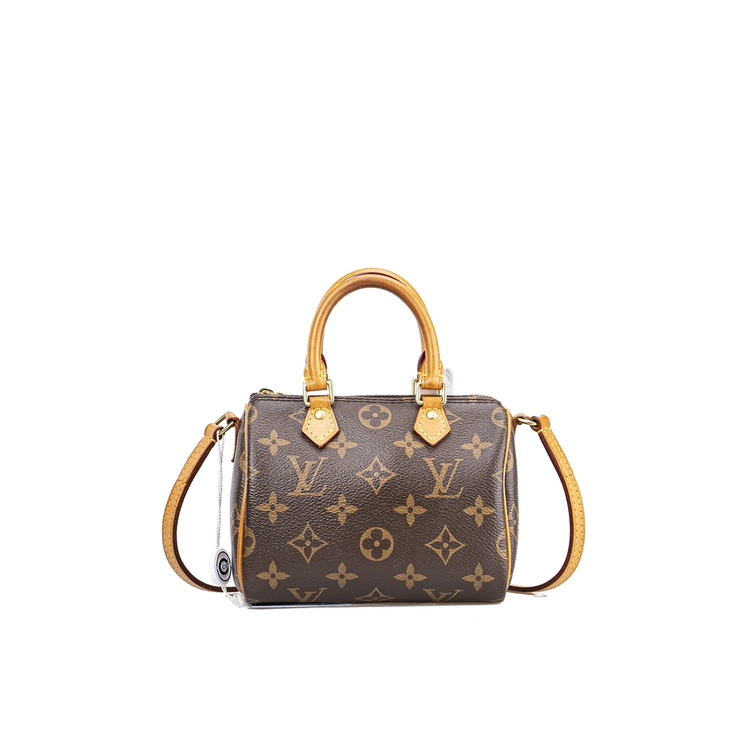 99新 LouisVuitton/路易威登 speedy nano 波士顿植鞣革换新