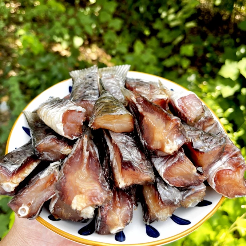 风干鱼尾湖北特产手工腌制咸鱼尾咸香晾晒腊鱼尾非烟熏肉质有嚼劲