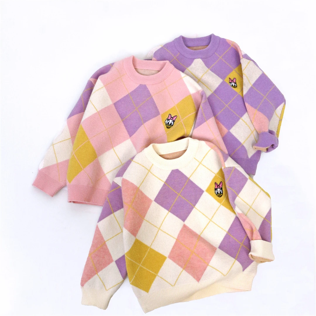 《清仓》儿童毛衣针织衫春秋女童百搭休闲卡通秋冬套头