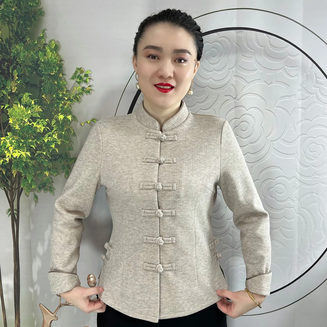 复古盘扣中国风国潮衫时尚百搭气质外套旗袍衫