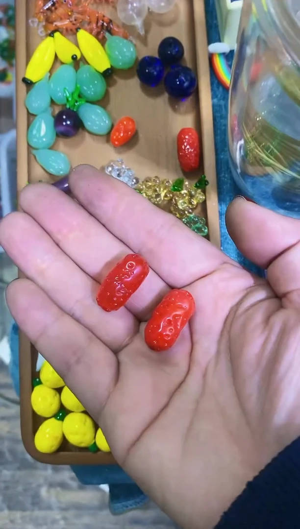 【闪购商品】琉璃手工艺品枣2个