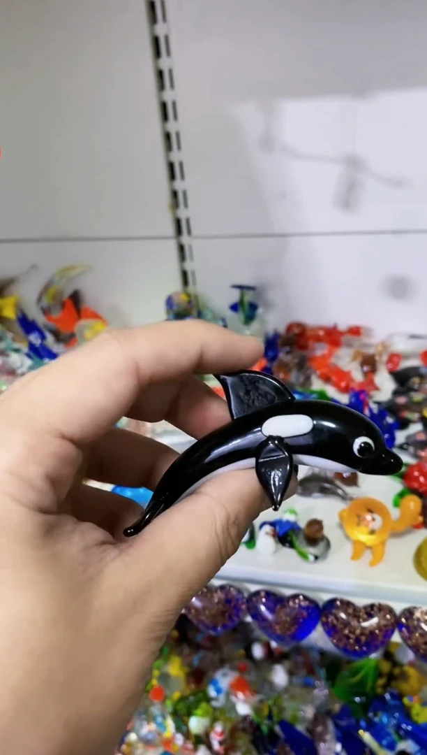 【闪购商品】琉璃手工艺品虎鲸