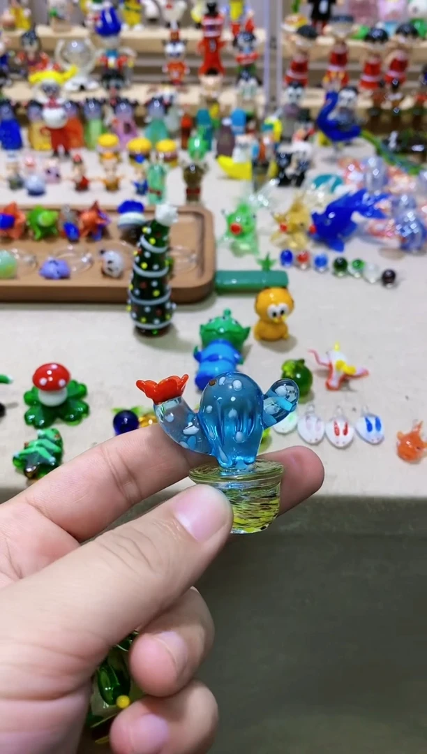 【闪购商品】琉璃手工艺品仙人掌