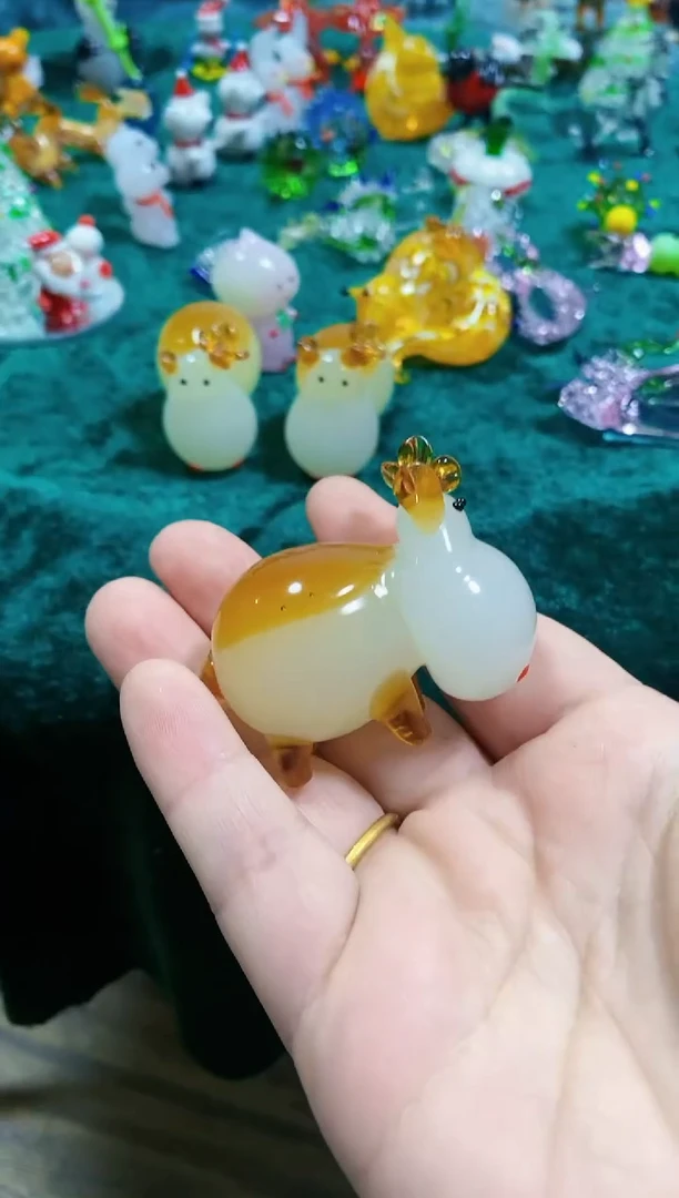 【闪购商品】琉璃手工艺品河马