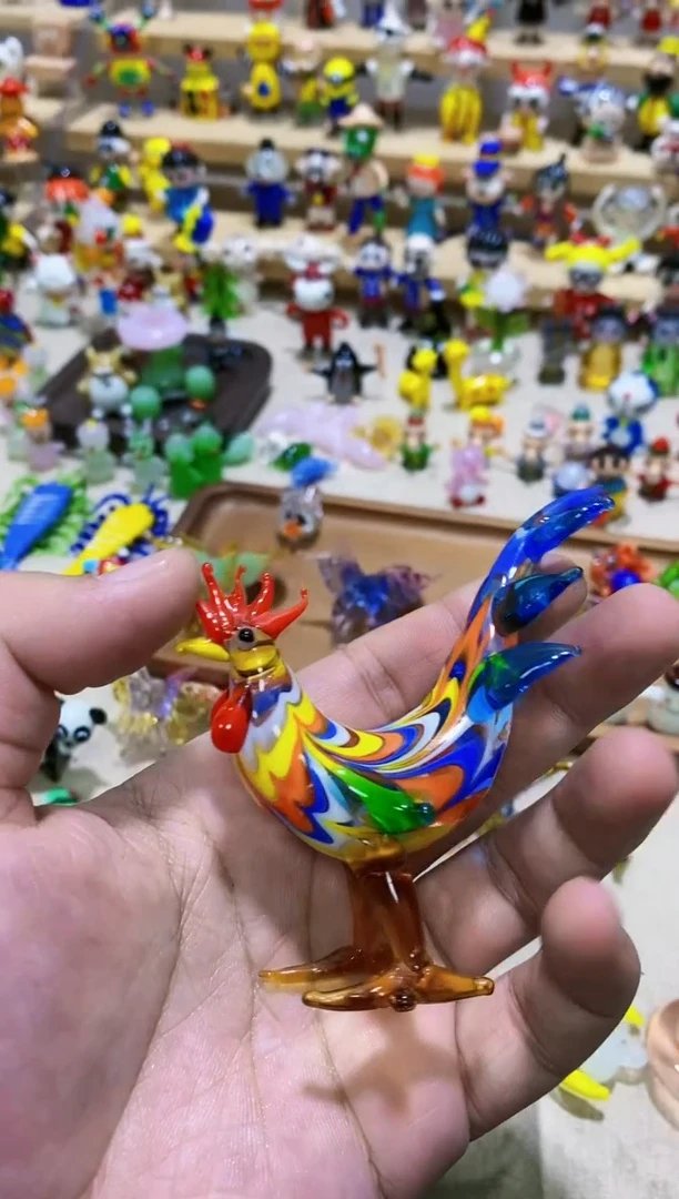 【闪购商品】琉璃手工艺品公鸡
