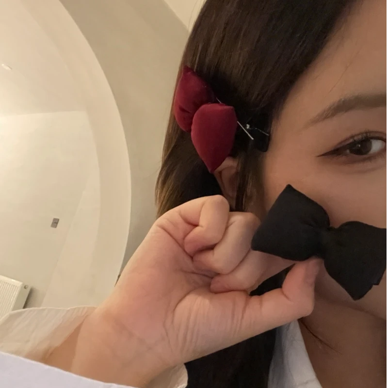 甜酷蝴蝶结发绳气质复古简约百搭个性后脑勺盘发鲨鱼夹鸭嘴夹发饰