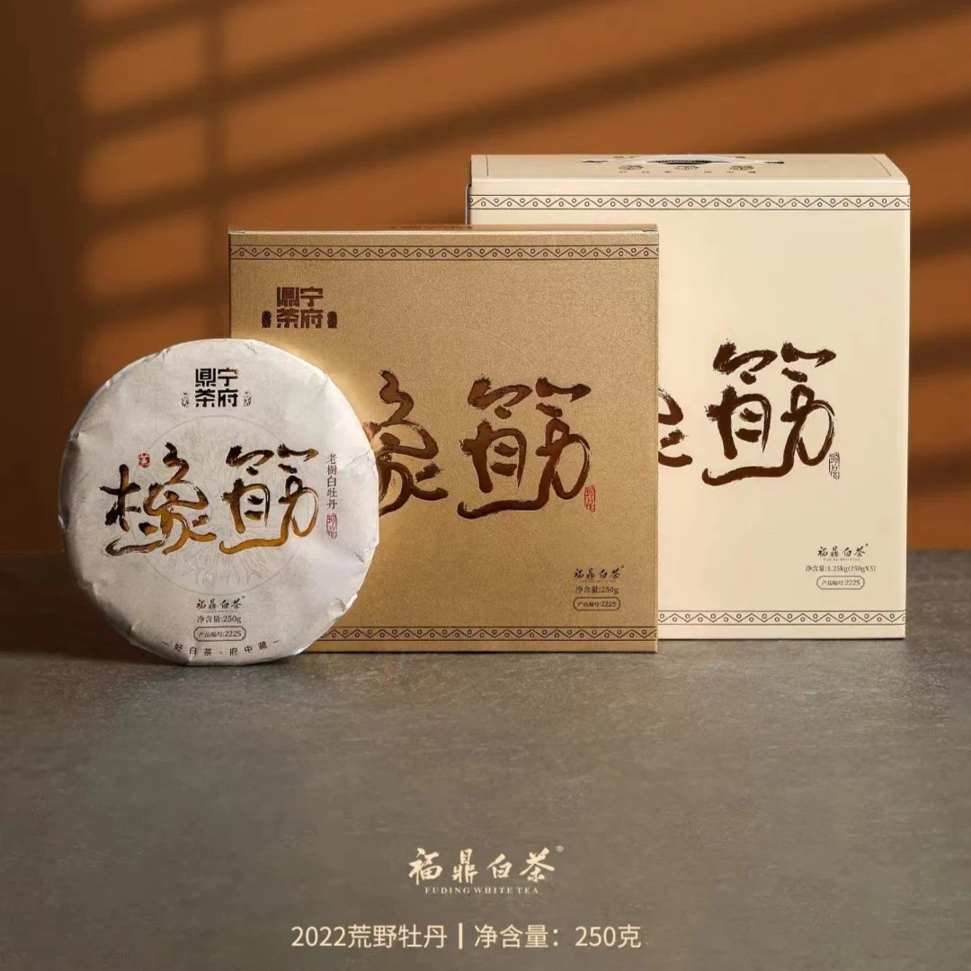 【浩哥专享】鼎宁茶府-橡筋2022年特级荒野牡丹250g*1饼