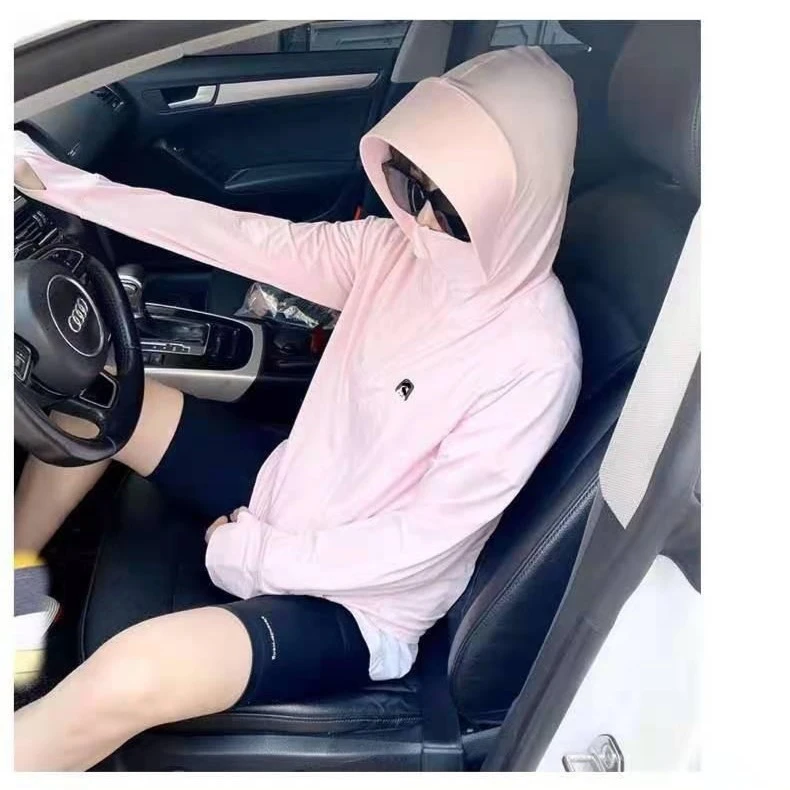 百搭旅行皮肤衣小兔子冰丝防晒衣夏季遮阳防紫外线防晒服轻薄透气