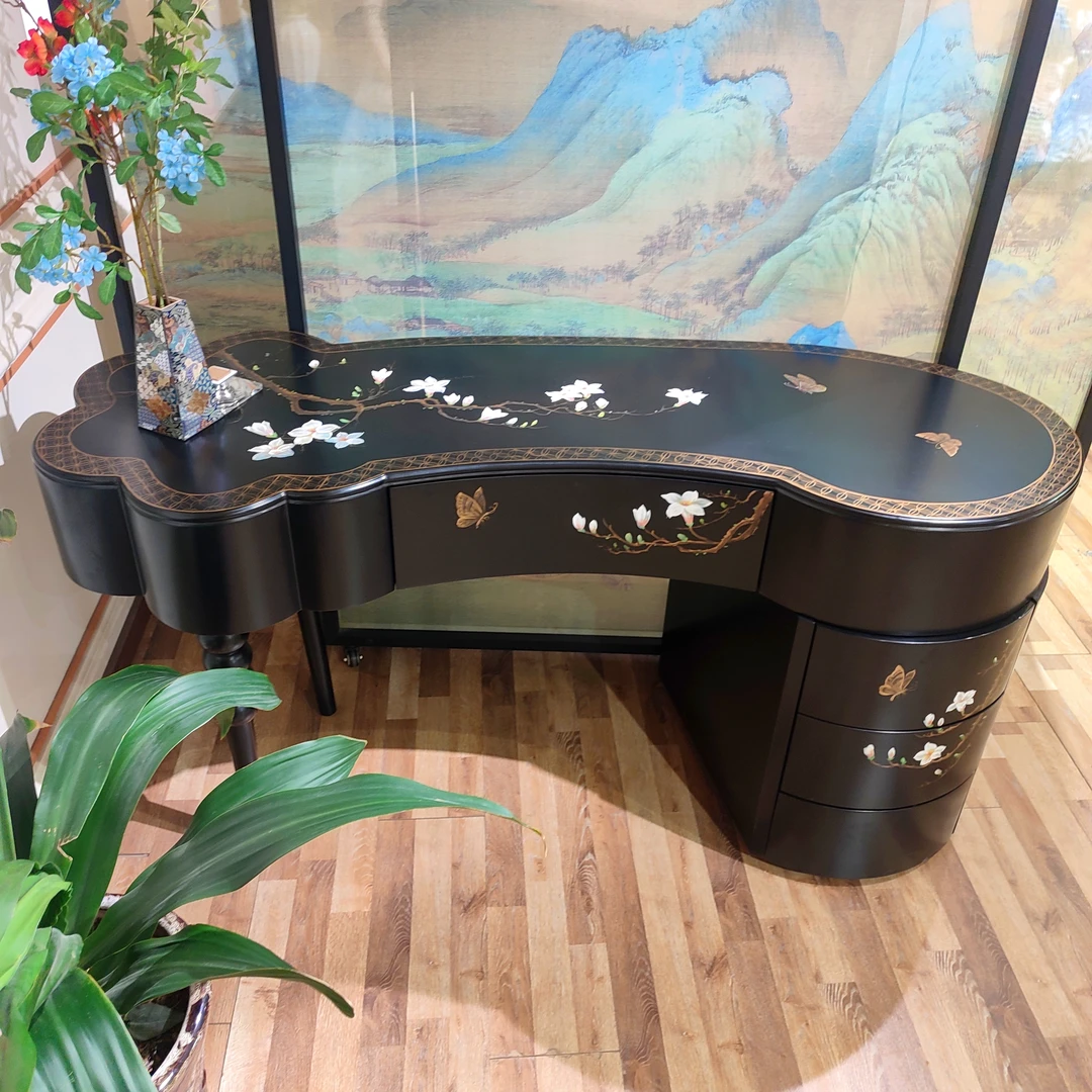 【墨香花语梳妆台】复古中式法式风梳妆柜梳妆台