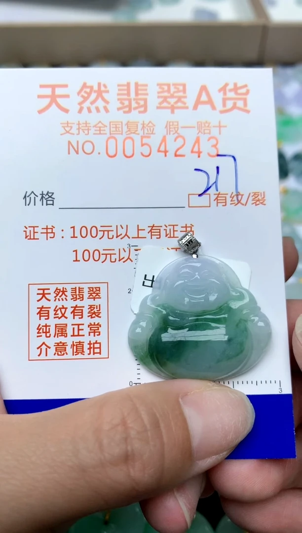 【闪购商品】翡翠颈饰18K金镶嵌 天然A货翡翠         217