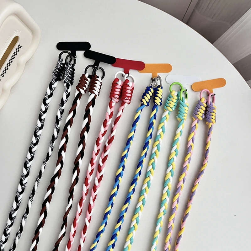 防丢手机挂脖挂绳挂件不勒脖子挂颈吊绳防掉安全绳手工编织绳子
