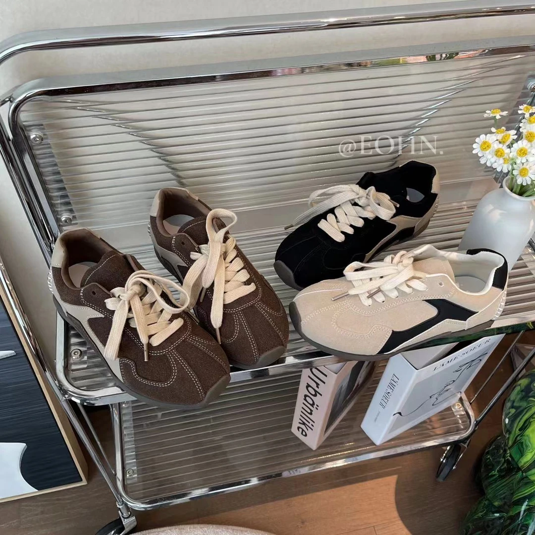 【EOHN】新款低帮跑步休闲鞋阿甘拼色复古百搭软底