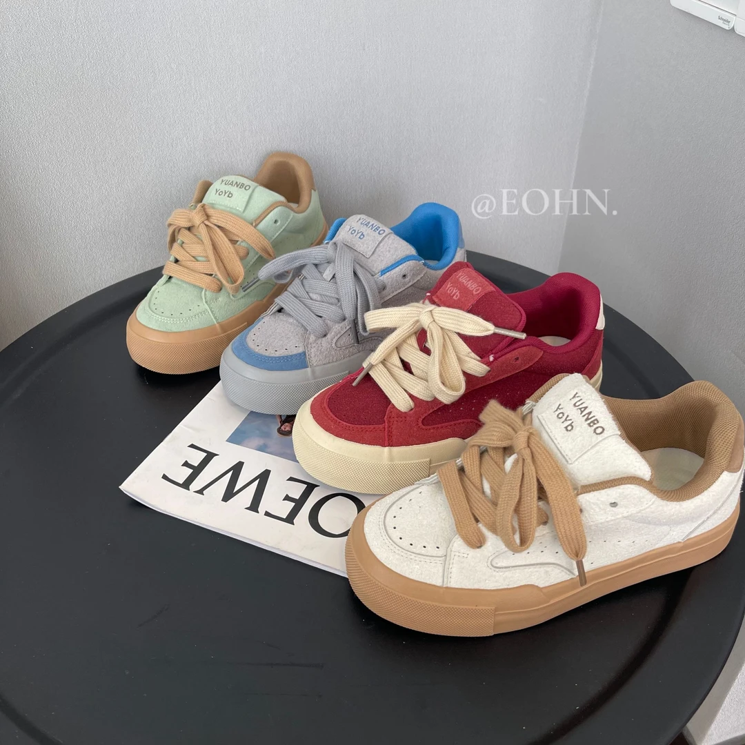 eohn2024秋季新款复古休闲板鞋小众学生百搭ins韩版