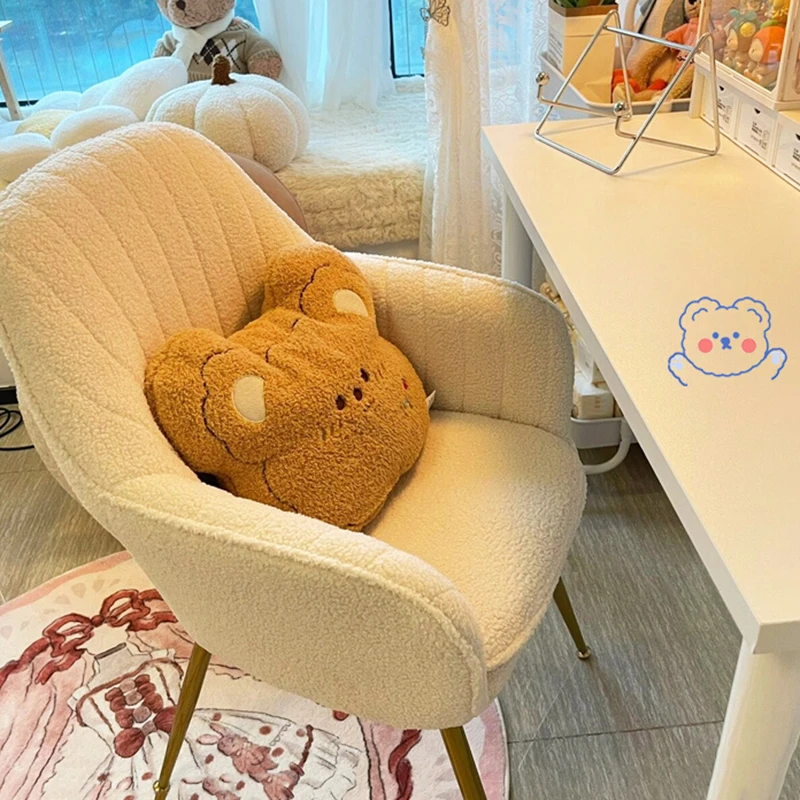 家用女生电脑椅卧室书房大学生宿舍书桌椅办公化妆椅舒适久坐凳子